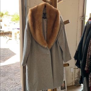 Long knee length dress coat